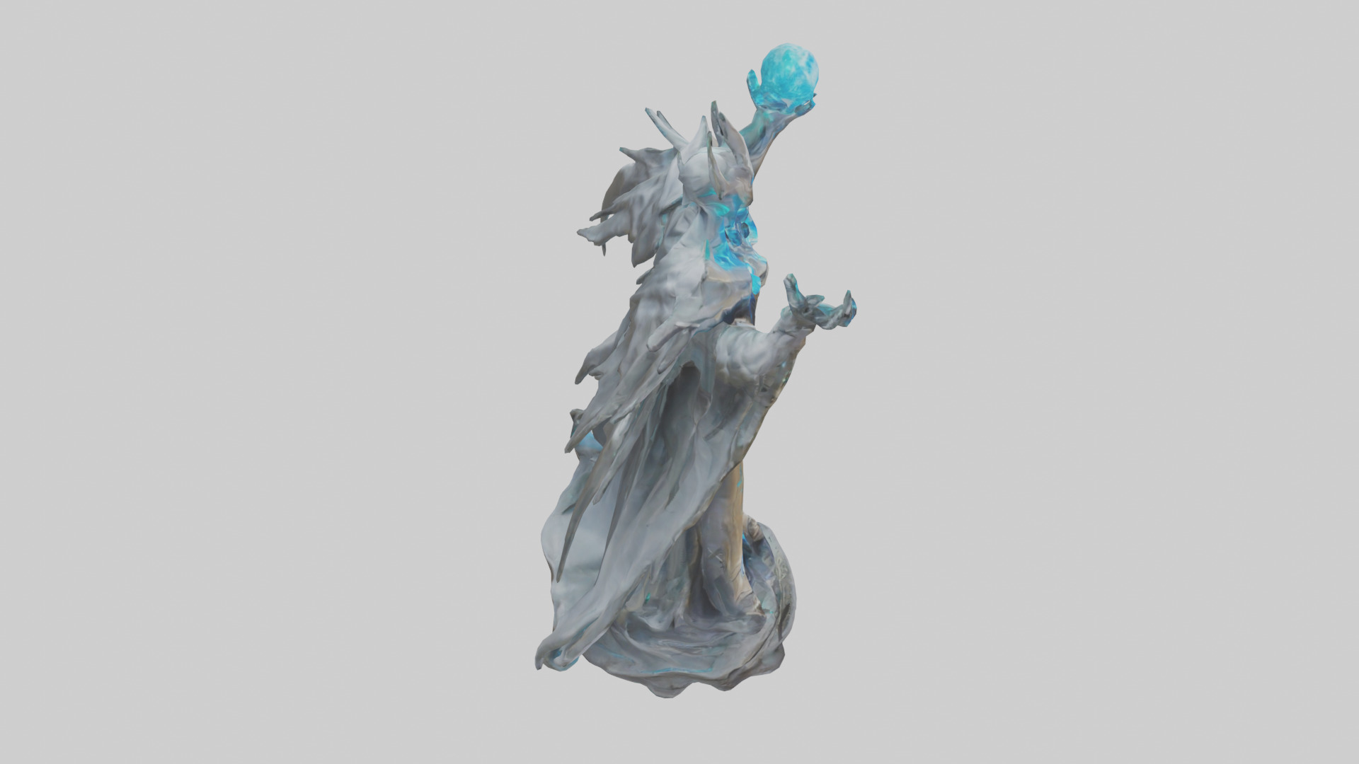 Quantum Lord statue model Low-poly 3D model_18