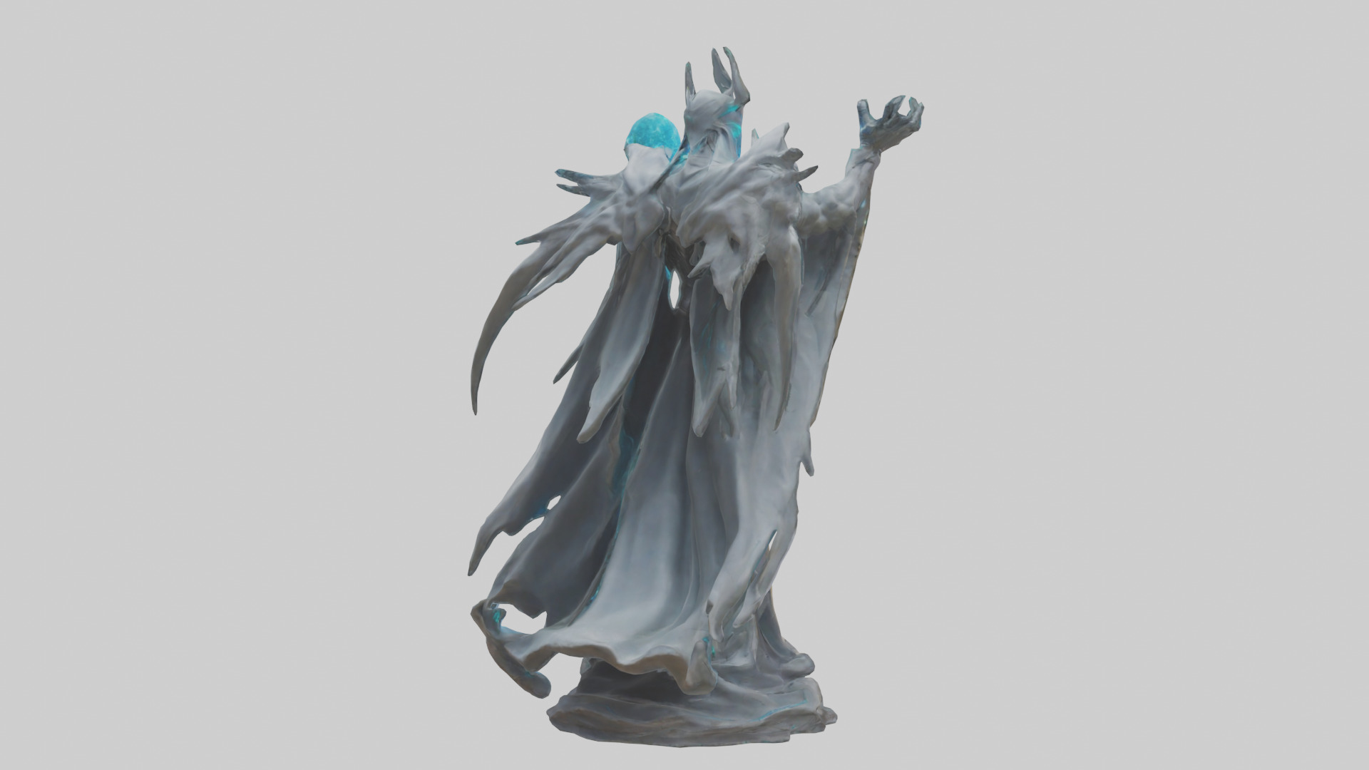 Quantum Lord statue model Low-poly 3D model_2