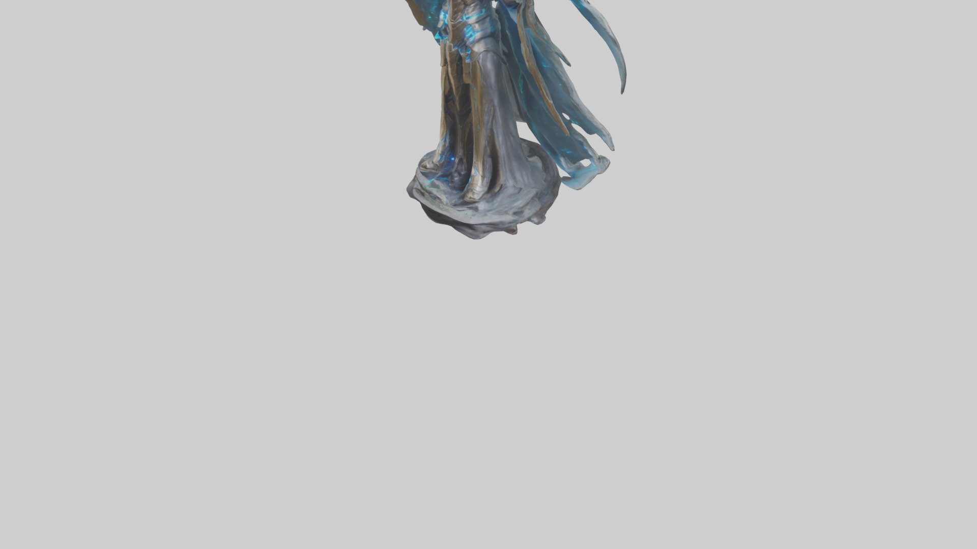 Quantum Lord statue model Low-poly 3D model_5