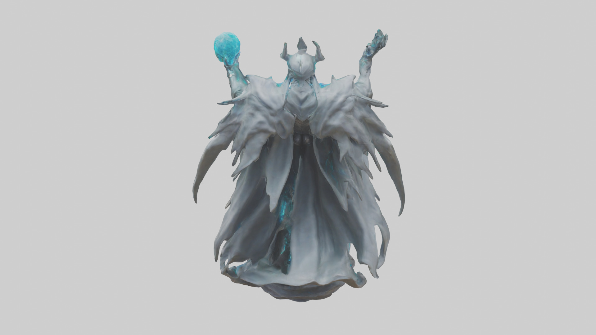 Quantum Lord statue model Low-poly 3D model_15
