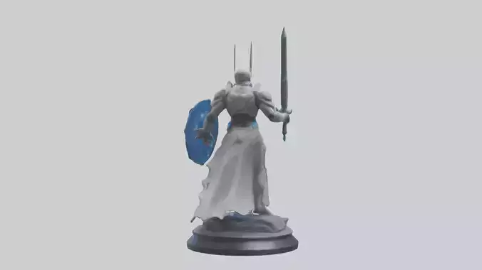 Quantum Warrior of the Stars statue model