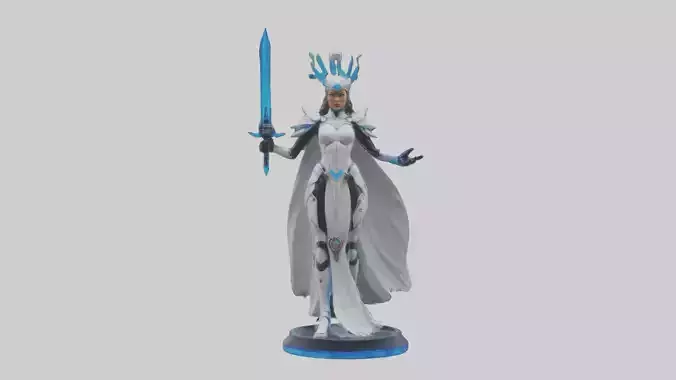 Quantum Warrior Princess statue model