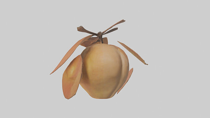 Quince model Low-poly 3D model 3