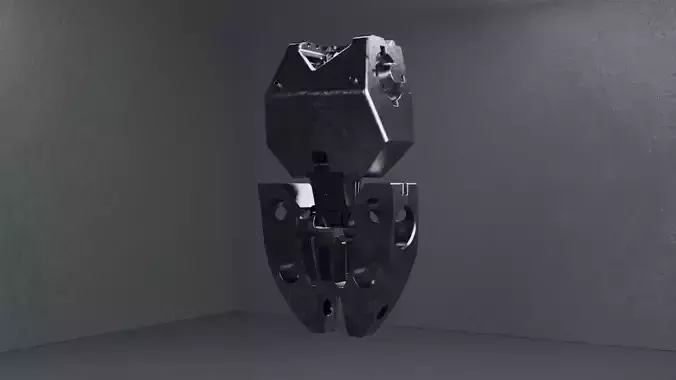 Robotic tors skeleton scifi 3D model