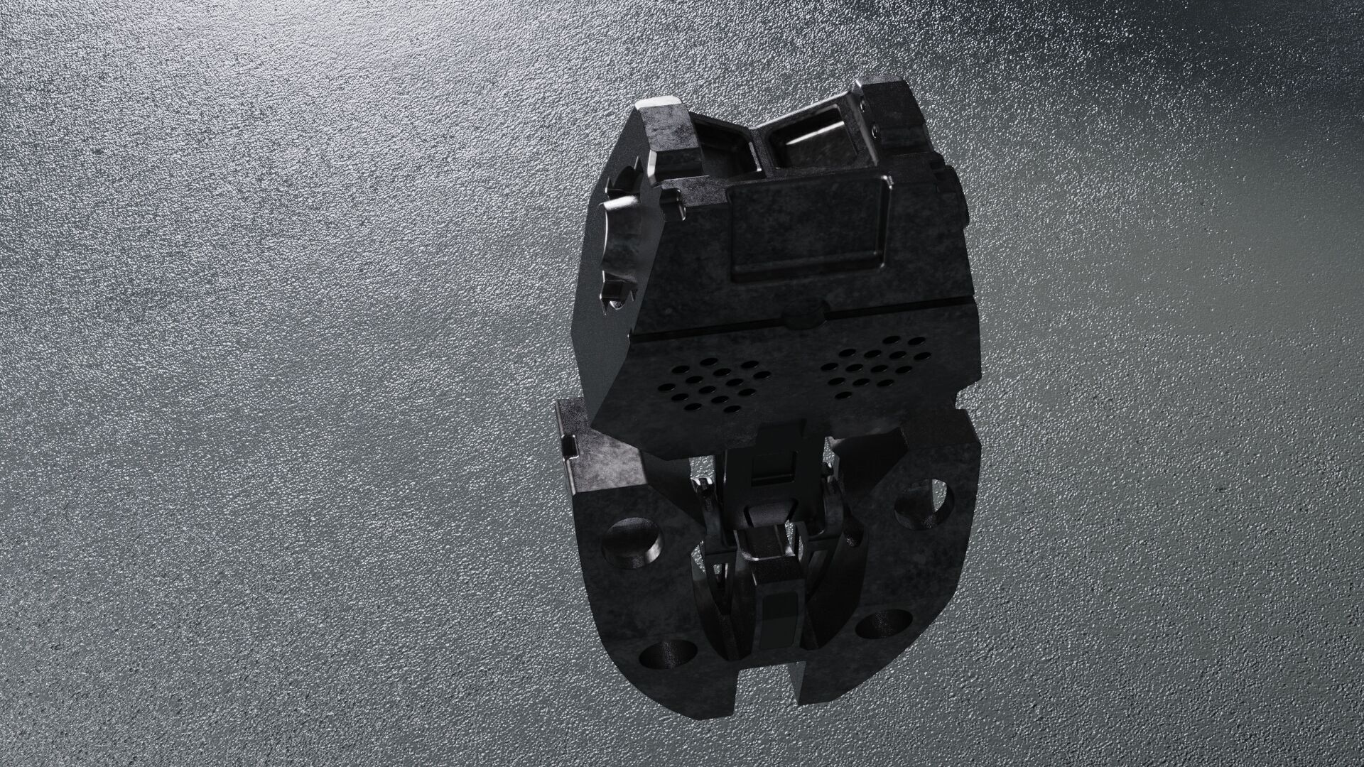 Robotic tors skeleton scifi 3D model_5