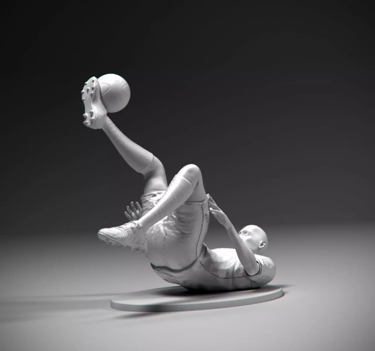 Footballer Flip Strike STL 3D print model_0