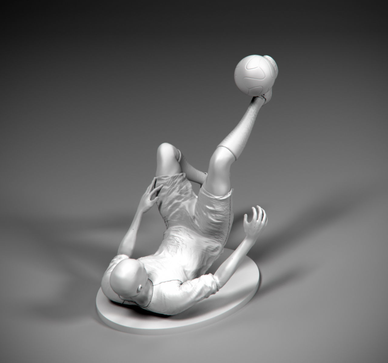 Footballer Flip Strike STL 3D print model_4