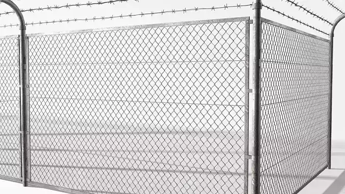 Rabitz fence 20000 tris Low-poly 3D model