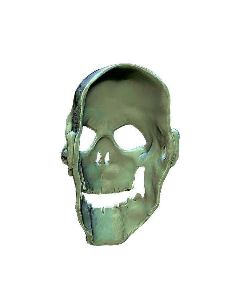 Skull Zombie Clown Mask 3D print model_3