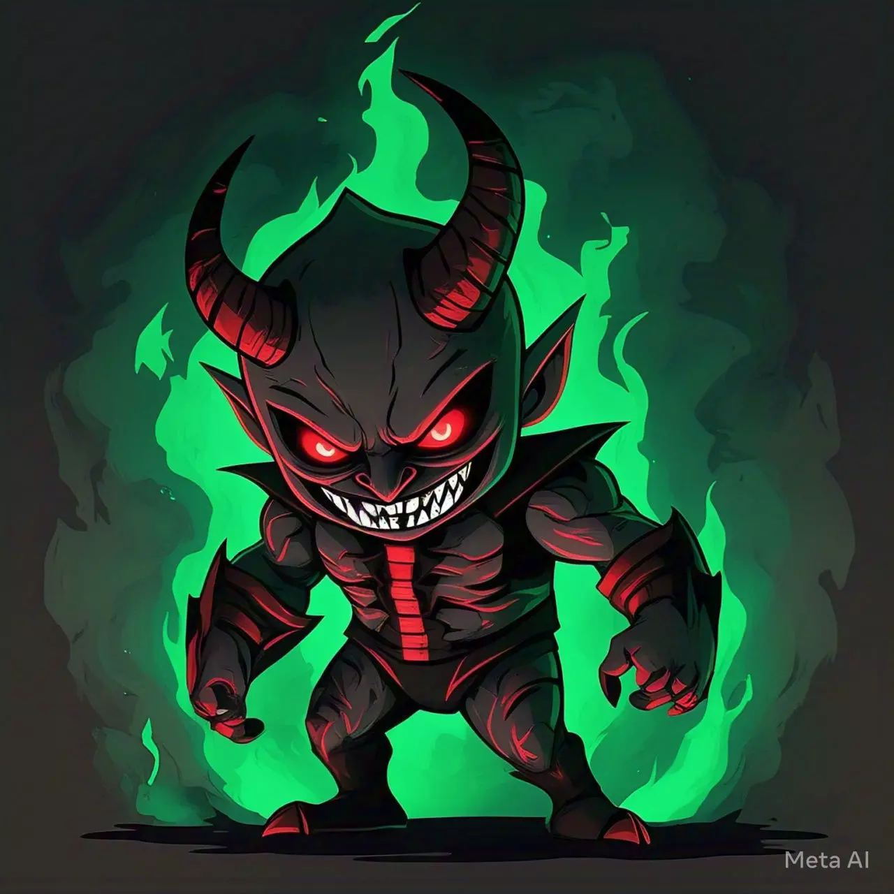 Baby Devil character  3D model_0