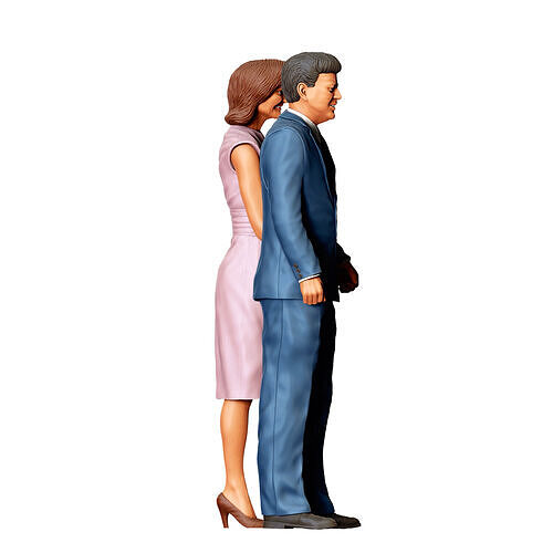 N2 John F Kennedy USA president and Jacqueline Kennedy Onassis 3D print model 6
