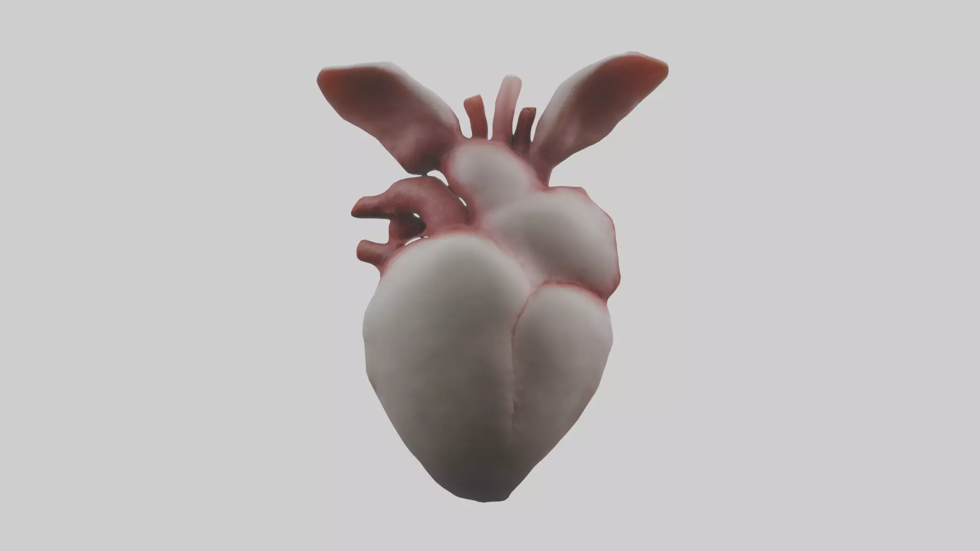 Rabbit Heart Low-poly 3D model_0
