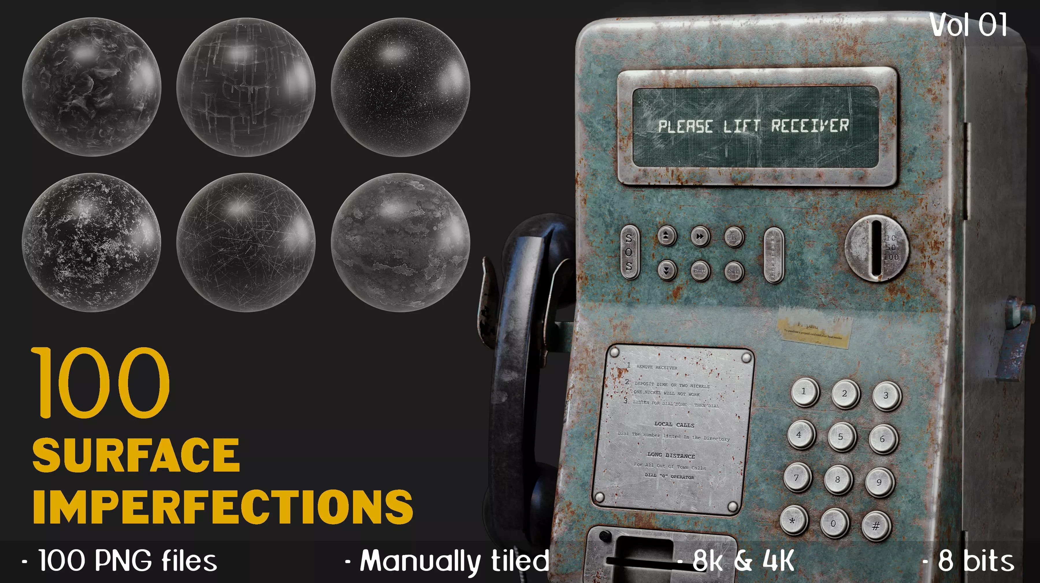 100 High Quality Surface Imperfections Texture