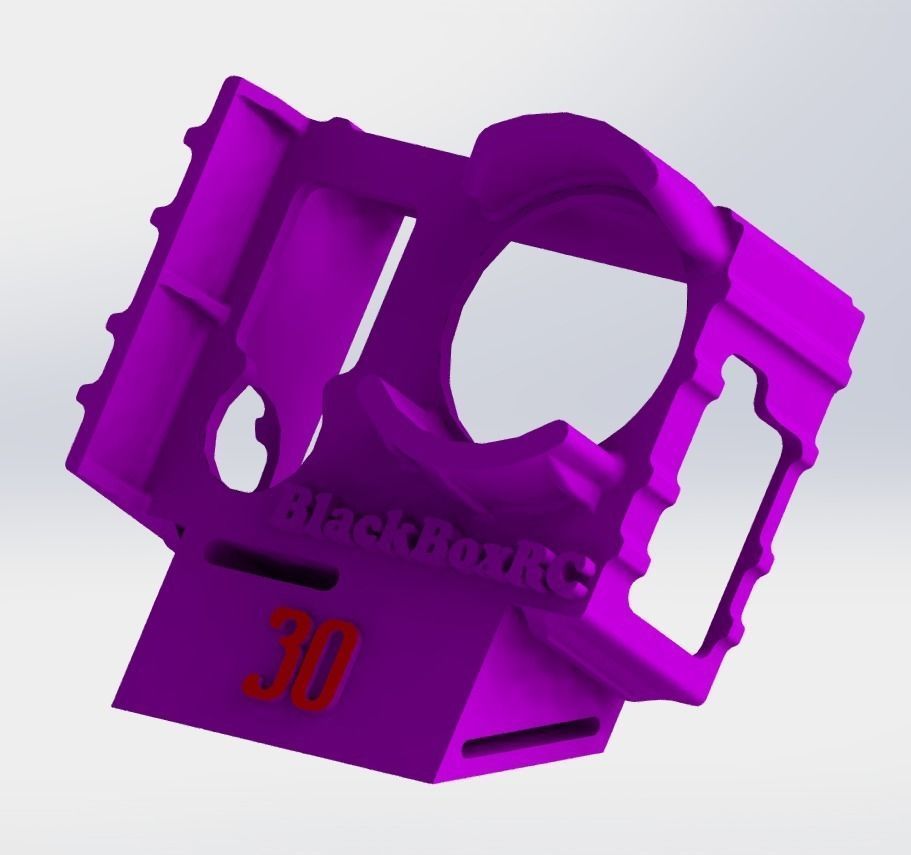 GOPRO 3 and 4 WEDGE CASE 30DEG 3D print model_0