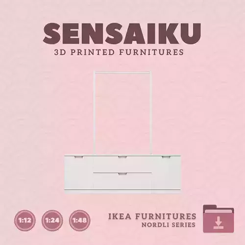 NORDLI Drawer Combo 09 for Mini Dollhouse - IKEA 3D Print