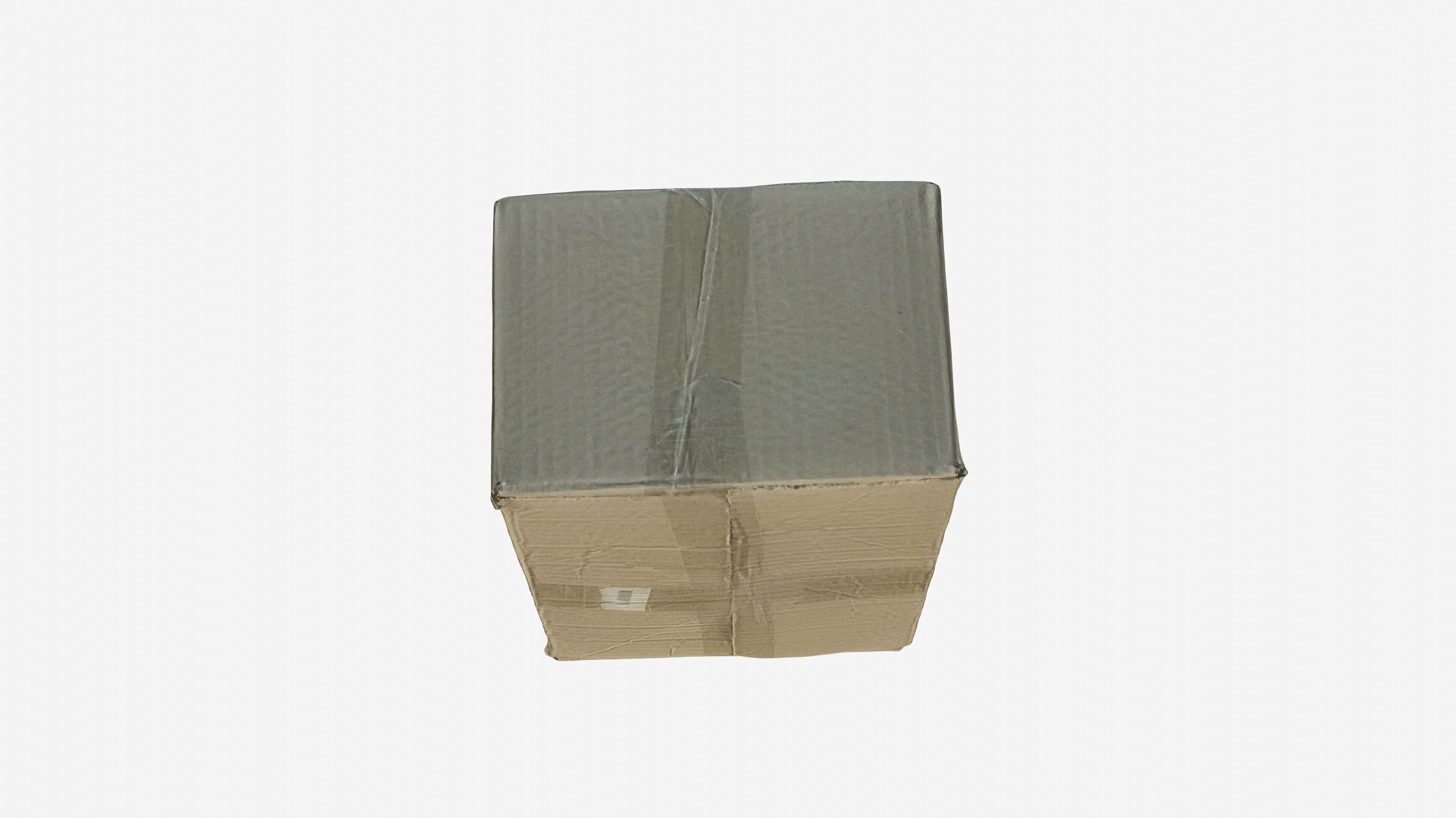 Scanned cardboard box for parcels Low-poly 3D model_14