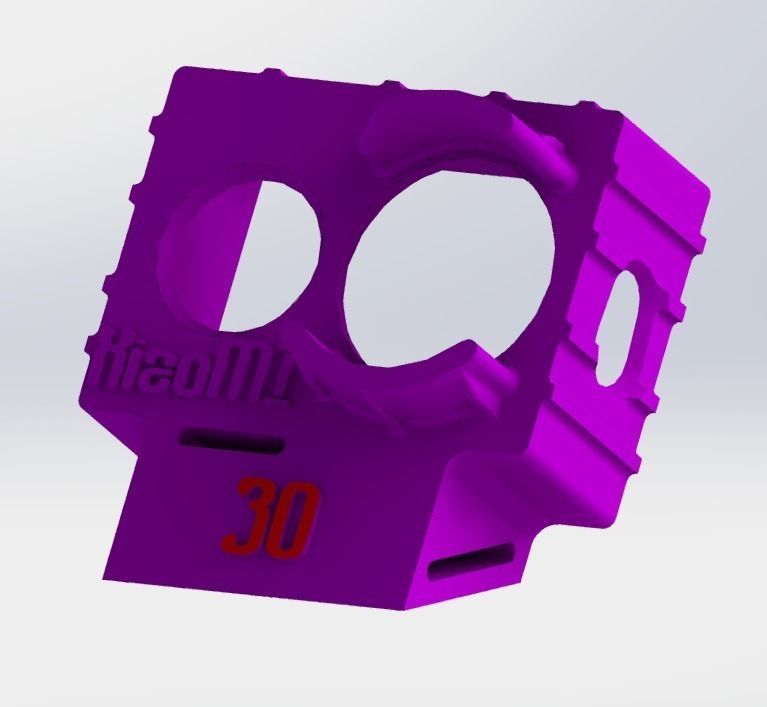 XiaoMI Yi Wedge Case 30deg 3D print model_0