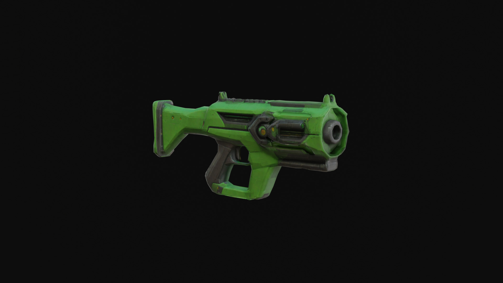 Sci Fi Characters and Weapons Low Poly Game Ready Asset Pack Low-poly 3D model_17