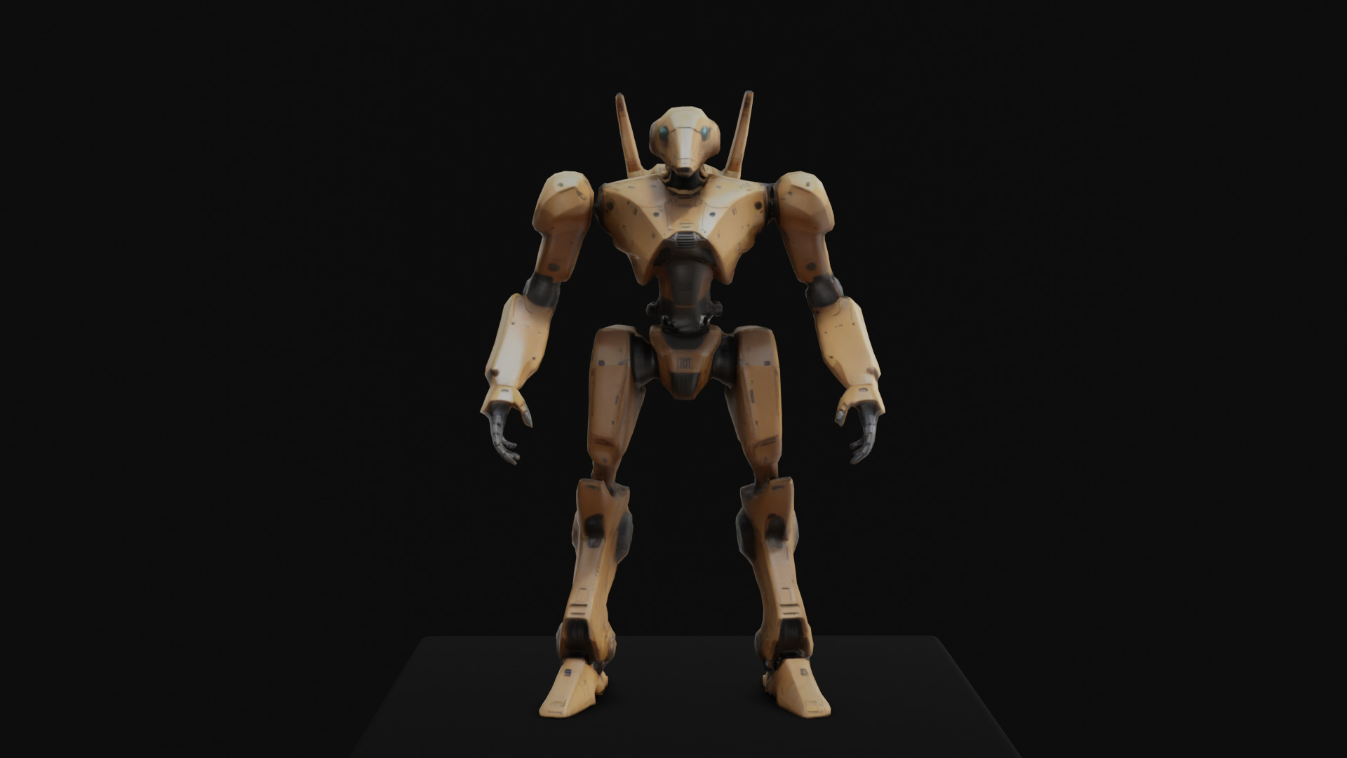 Sci Fi Characters and Weapons Low Poly Game Ready Asset Pack Low-poly 3D model_13