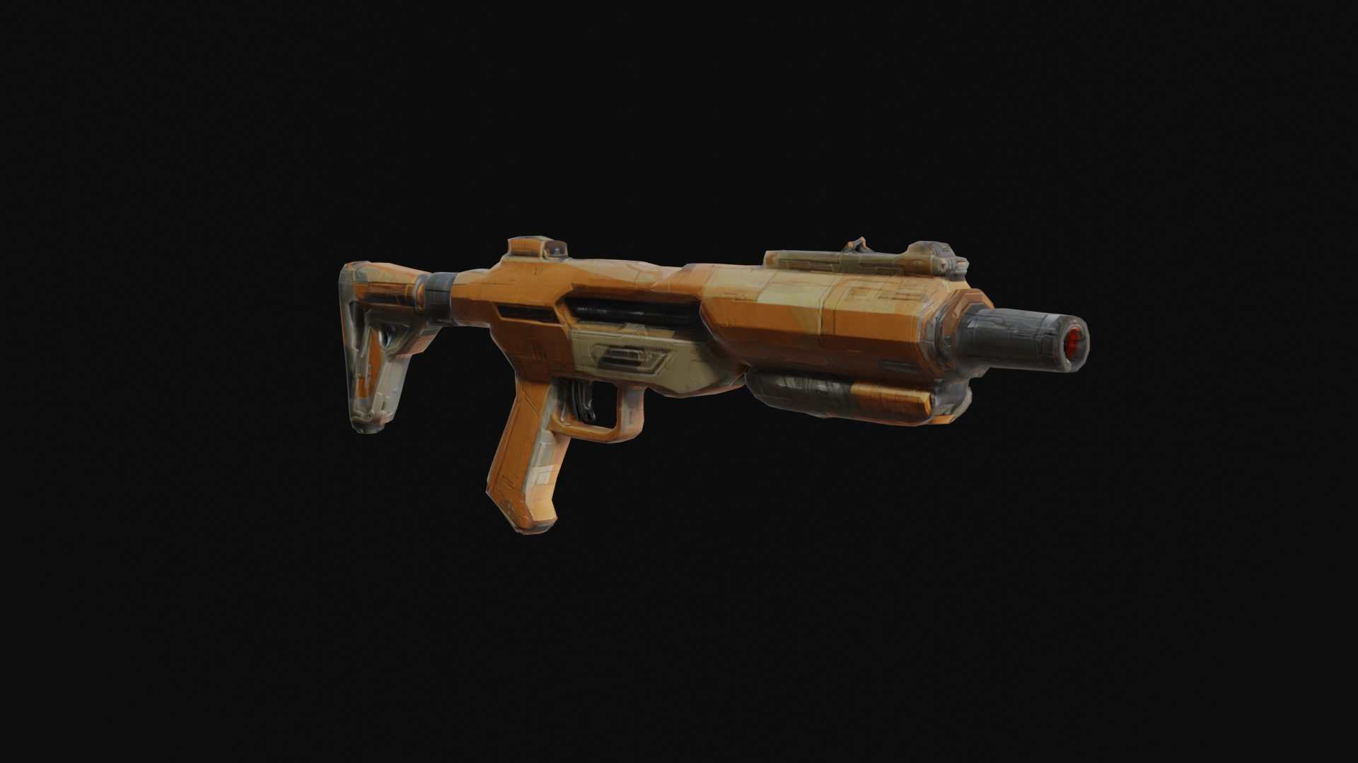 Sci Fi Characters and Weapons Low Poly Game Ready Asset Pack Low-poly 3D model_6