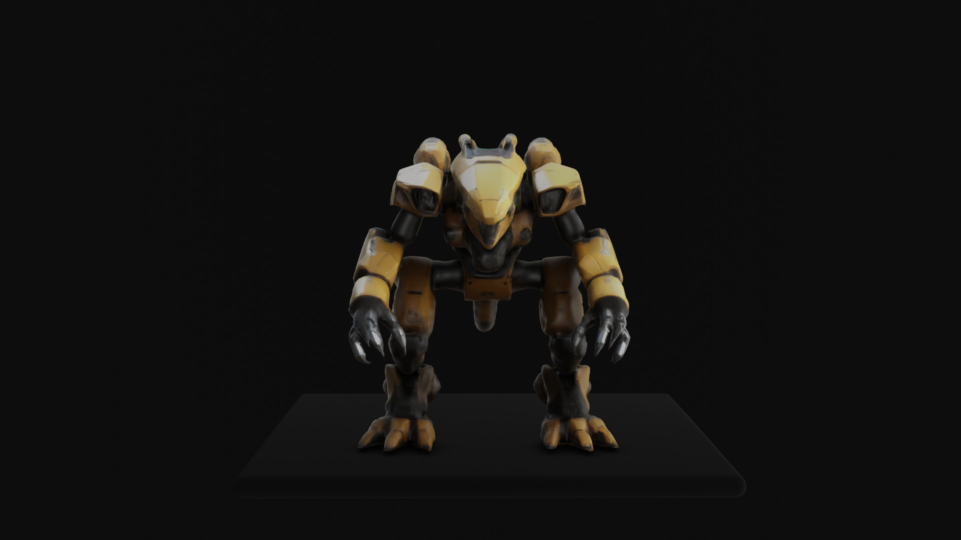 Sci Fi Characters and Weapons Low Poly Game Ready Asset Pack Low-poly 3D model_1