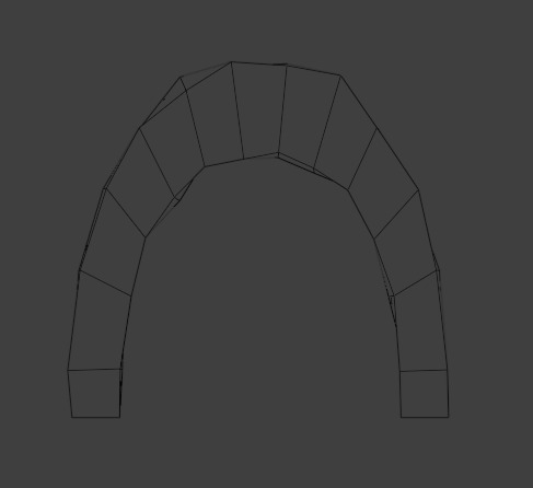 Low Poly Arch Tunnel Low-poly 3D model_4
