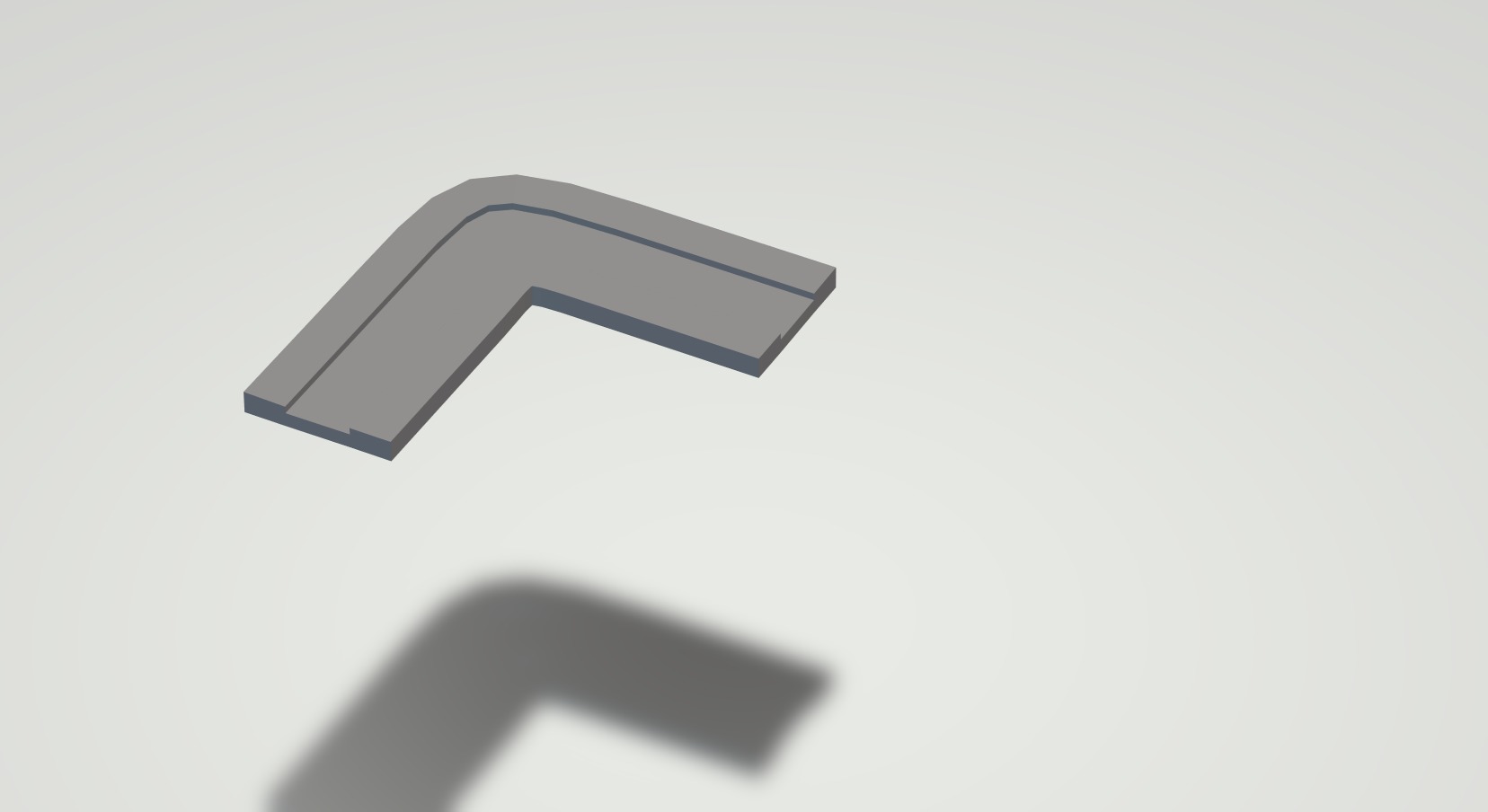 road to the right Low-poly 3D model_1