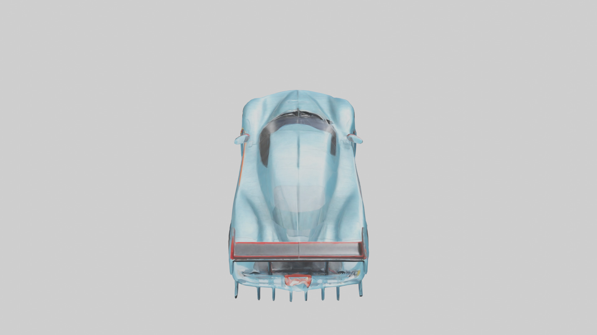 Racing Car with Aerodynamic Spoilers model Low-poly 3D model_16