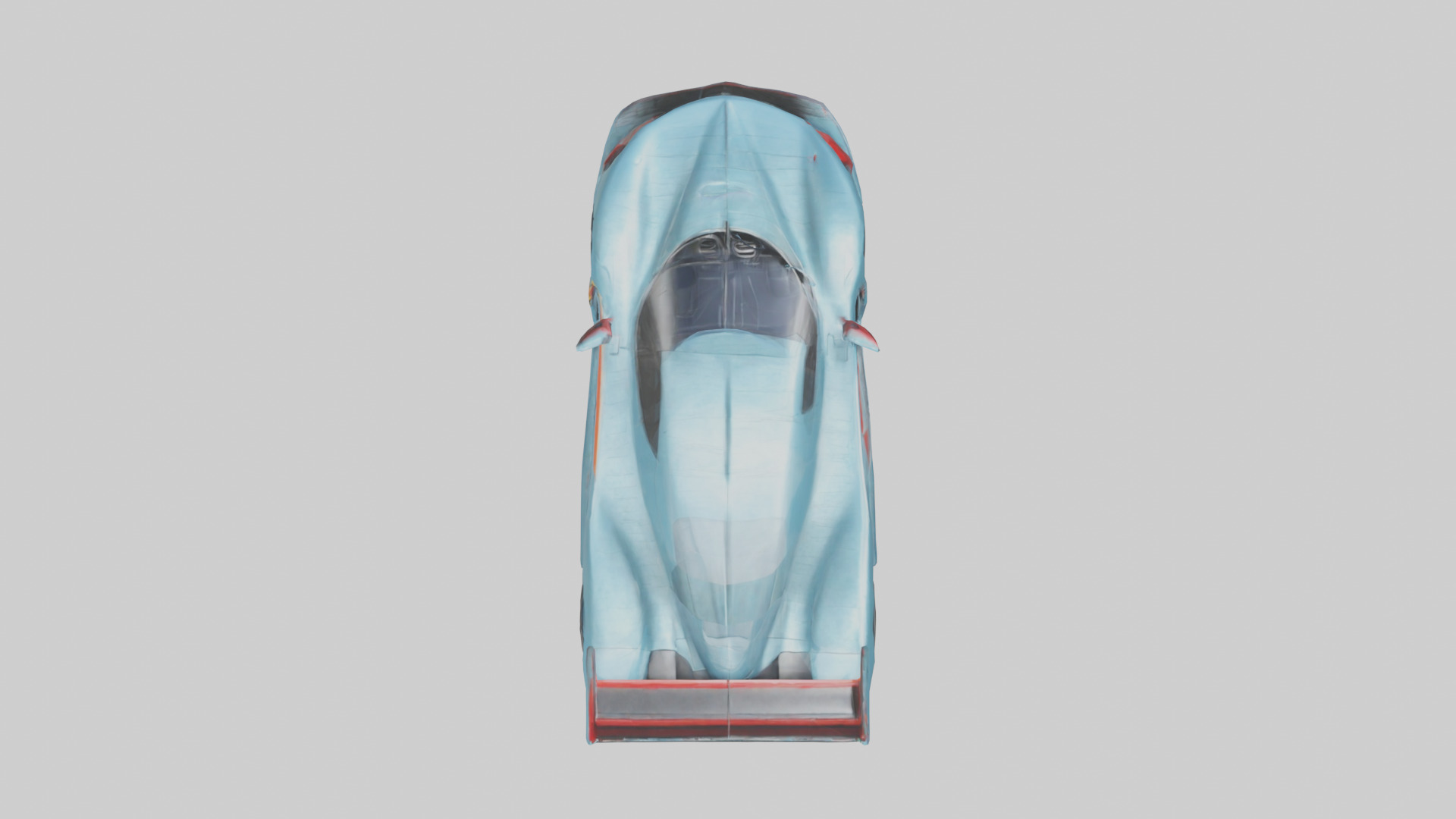 Racing Car with Aerodynamic Spoilers model Low-poly 3D model_14