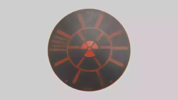 Radiation Exposure Danger Sign model