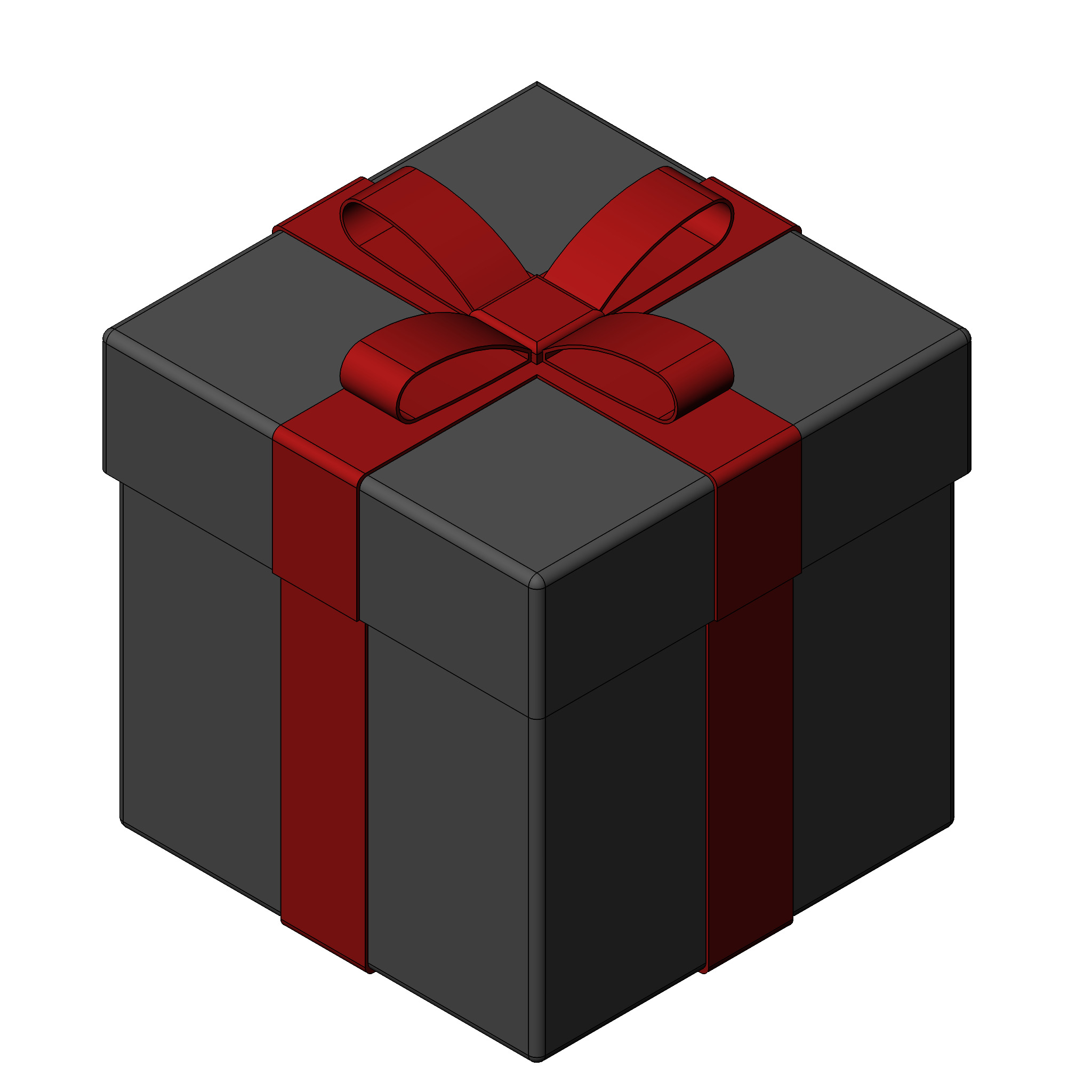 Gift Box 3d model for 3d printing 3D print model_2