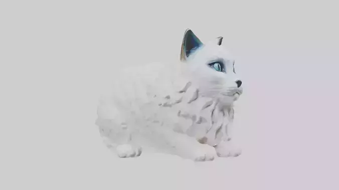 Ragdoll Cat statue model