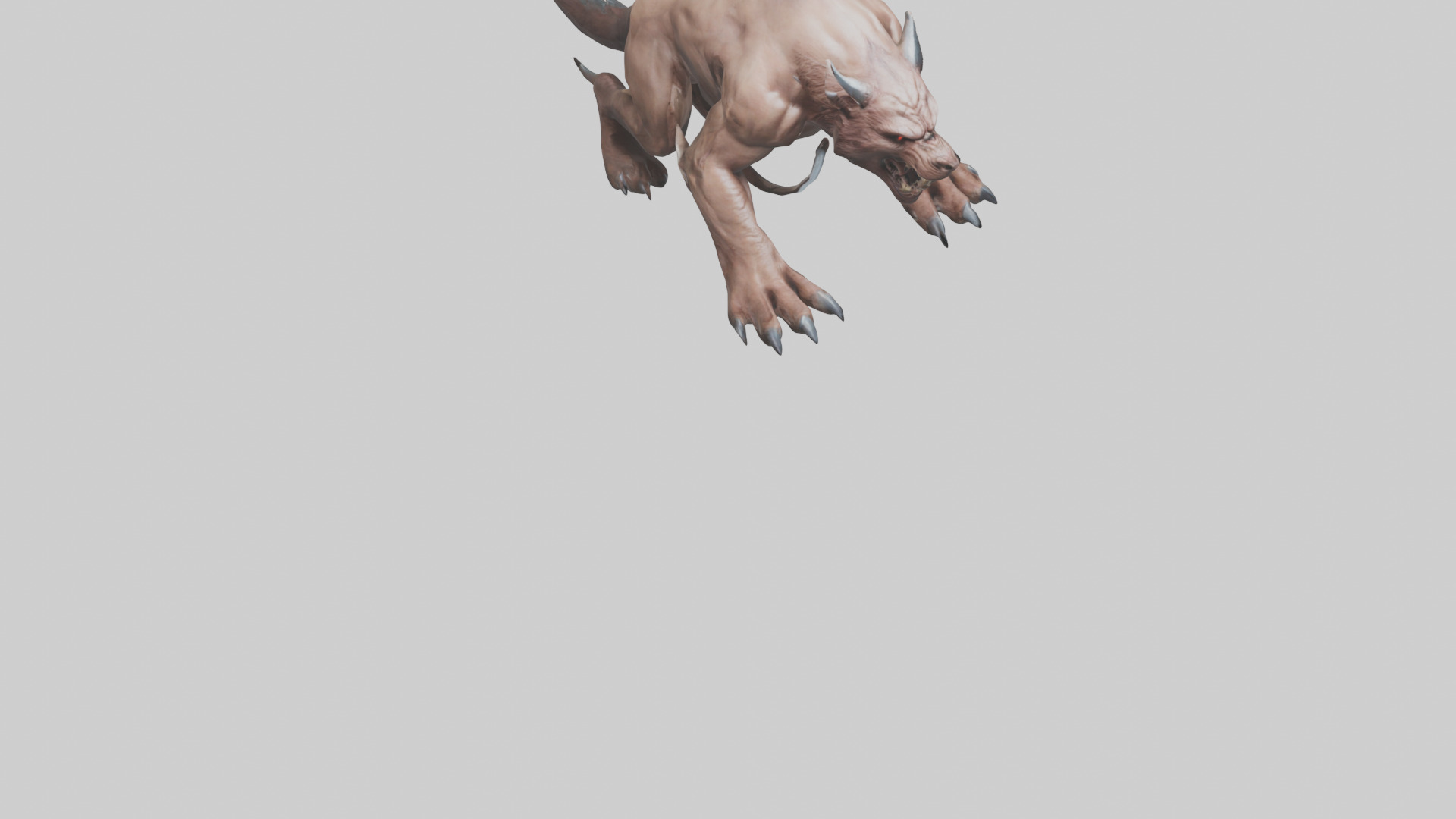 Raging Beast Model Low-poly 3D model_7