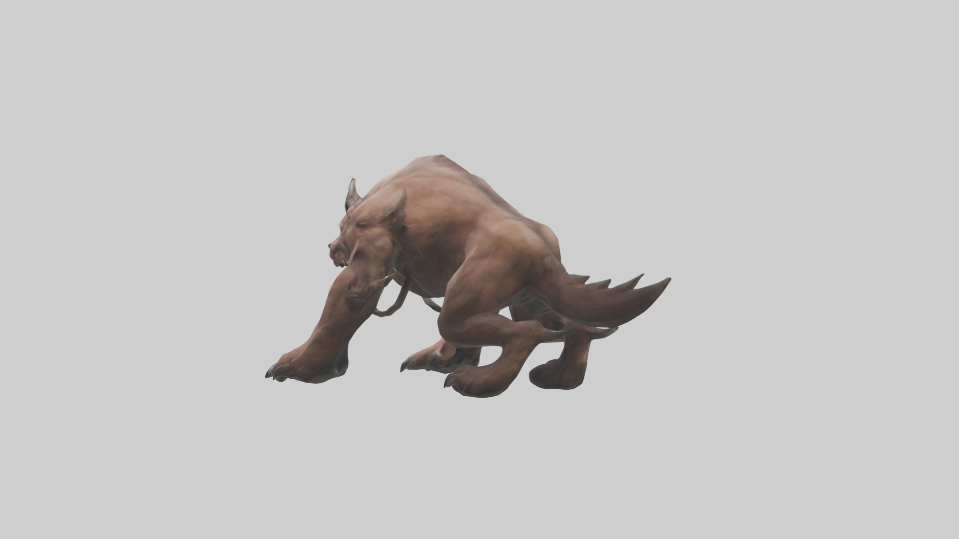 Raging Beast Model Low-poly 3D model_2