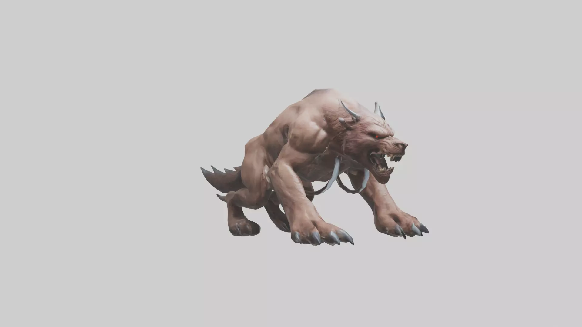 Raging Beast Model Low-poly 3D model_0