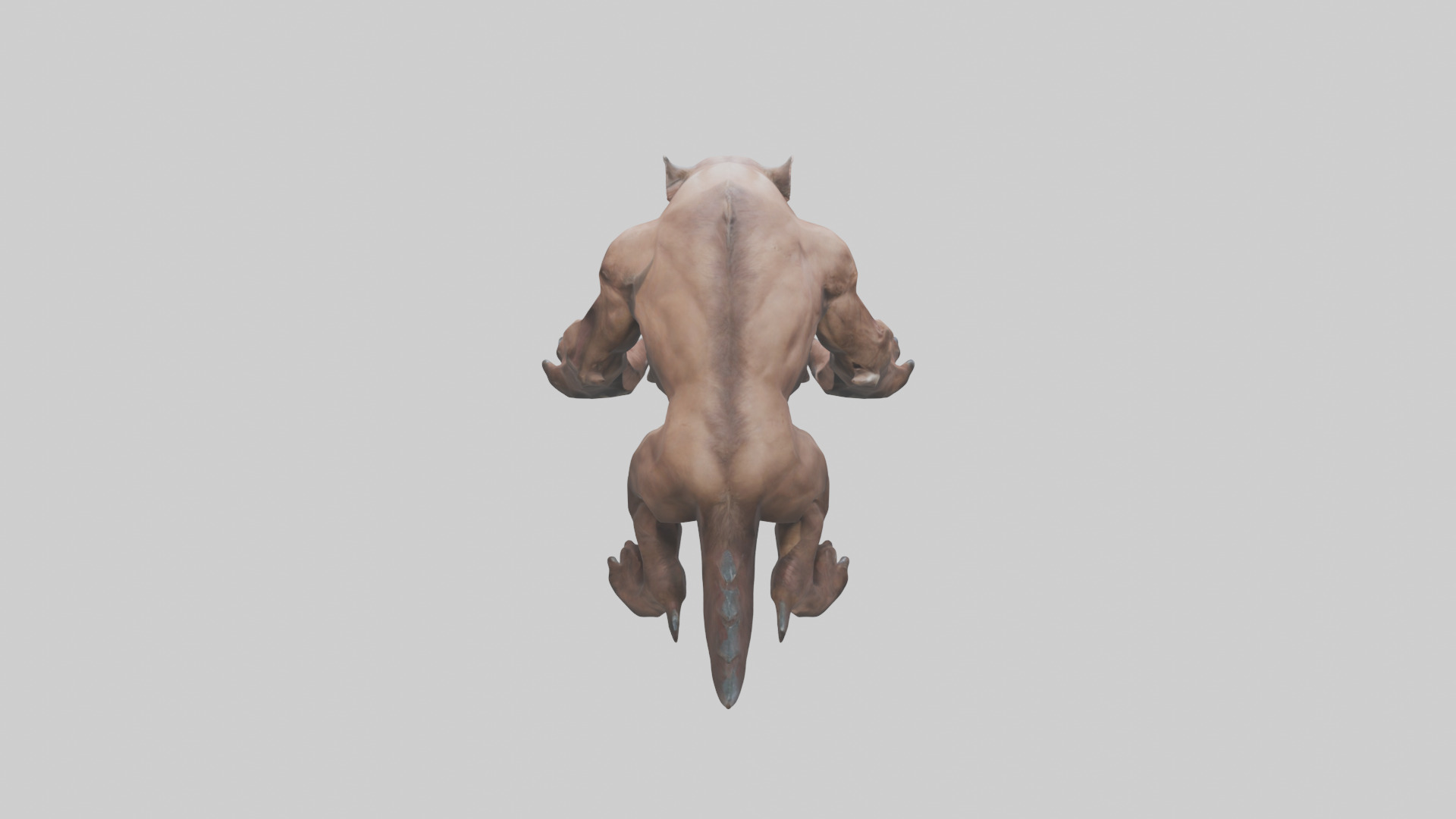 Raging Beast Model Low-poly 3D model_15