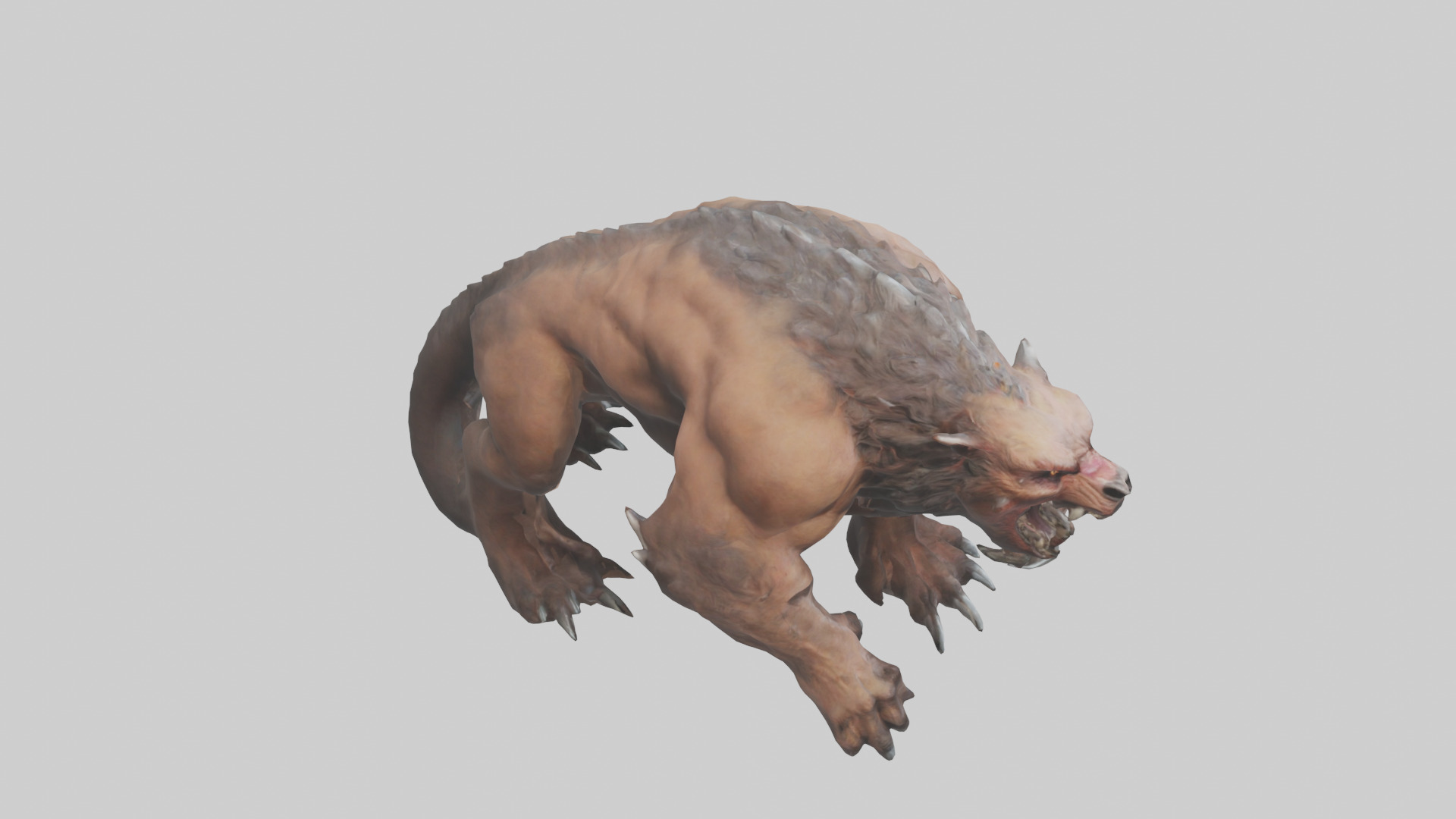 Raging beast model 2 Low-poly 3D model_18