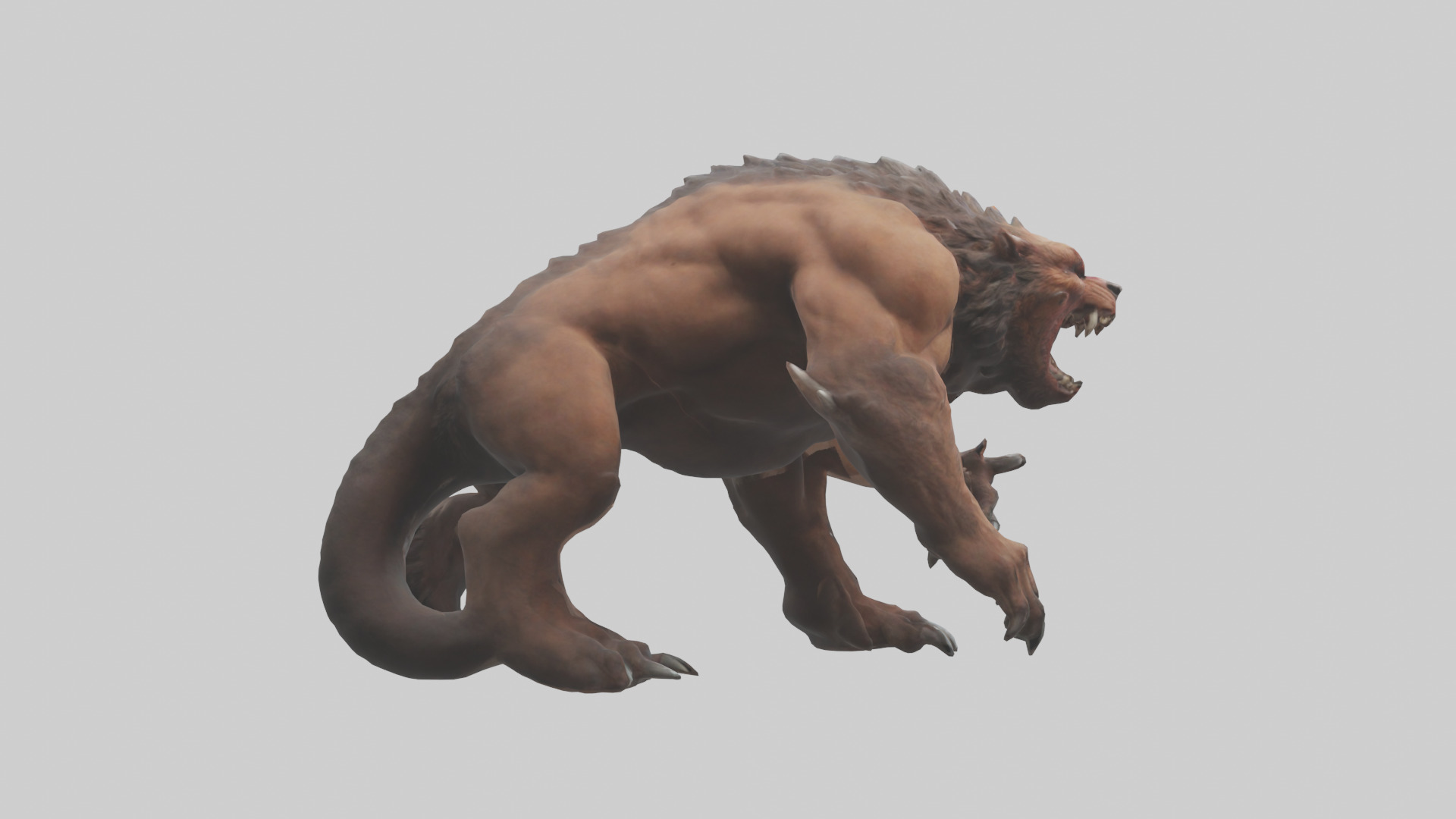 Raging beast model 2 Low-poly 3D model_3