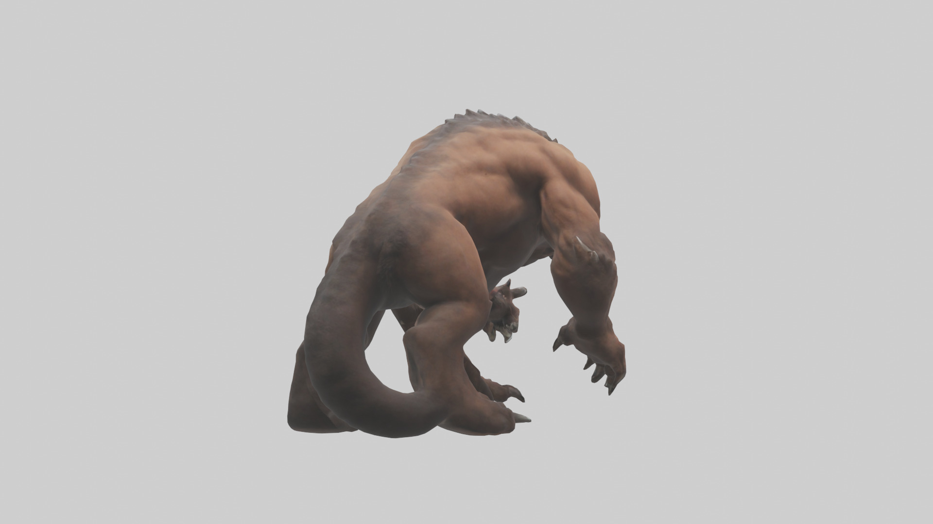 Raging beast model 2 Low-poly 3D model_1