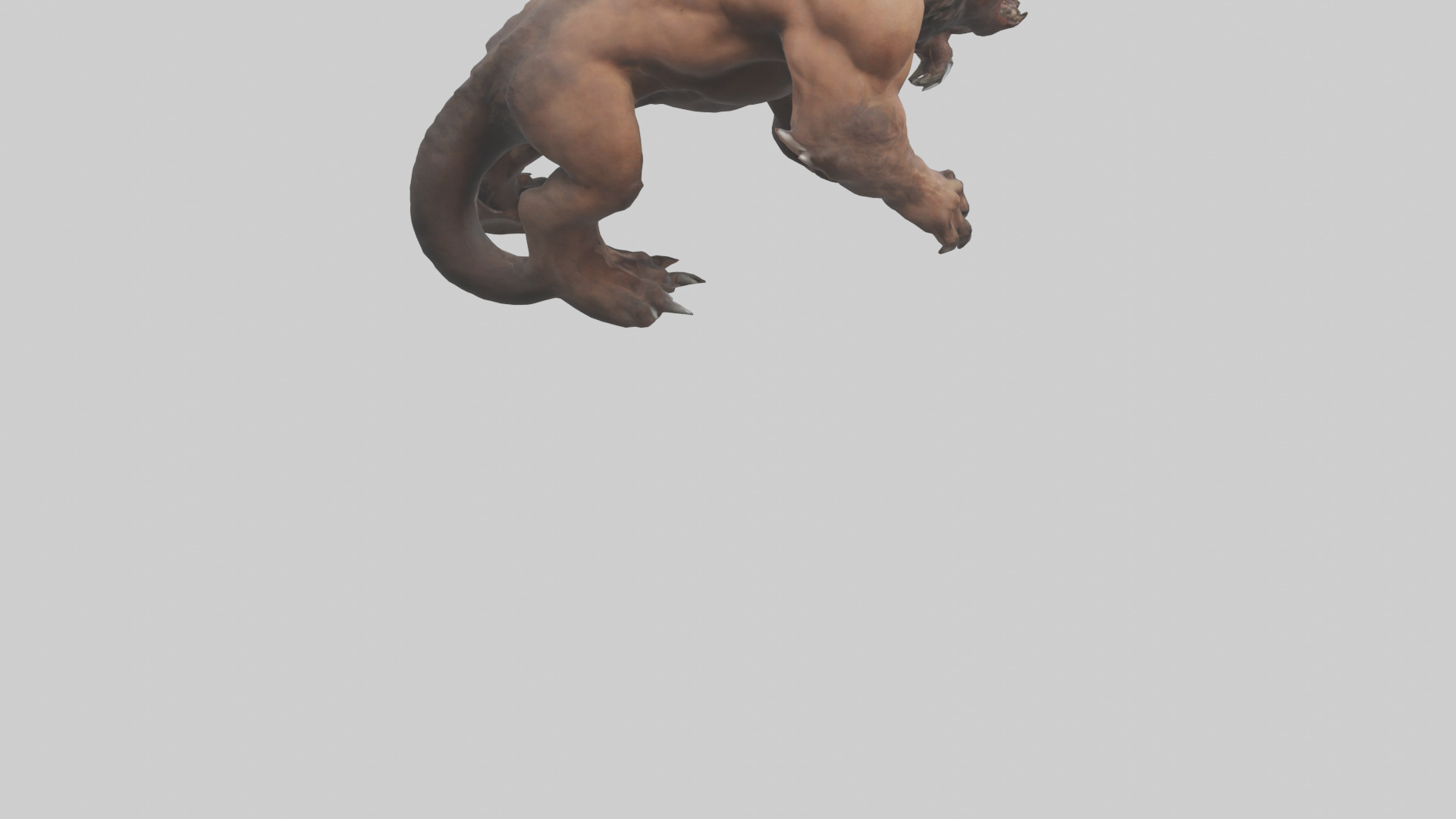 Raging beast model 2 Low-poly 3D model_5
