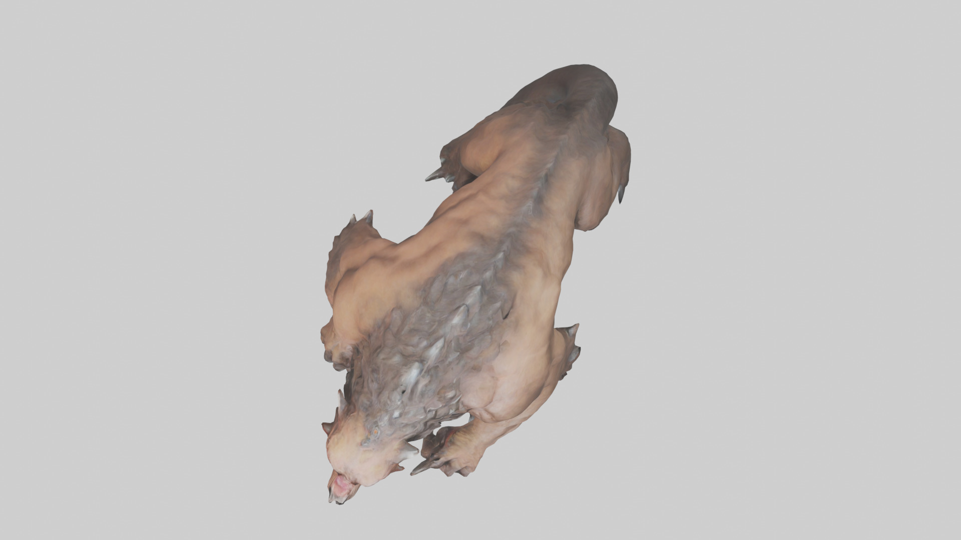 Raging beast model 2 Low-poly 3D model_14