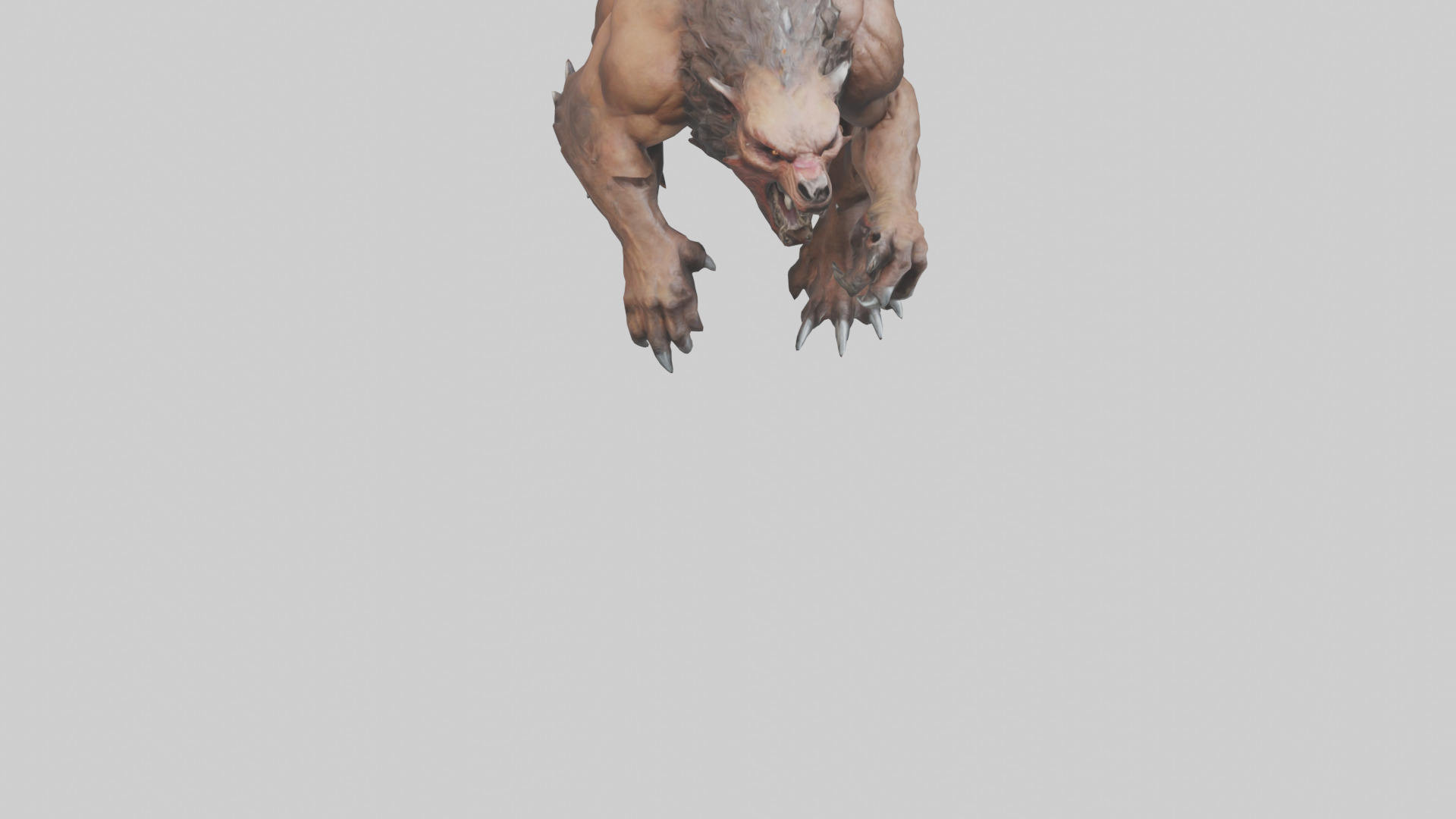Raging beast model 2 Low-poly 3D model_7