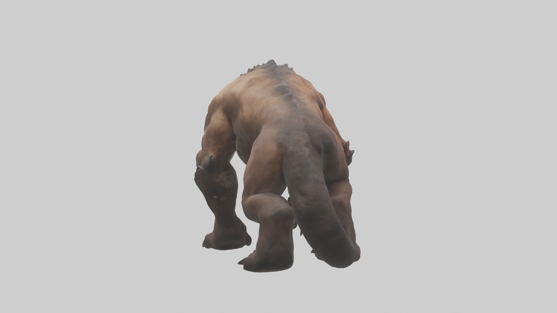 Raging beast model 2 Low-poly 3D model_2