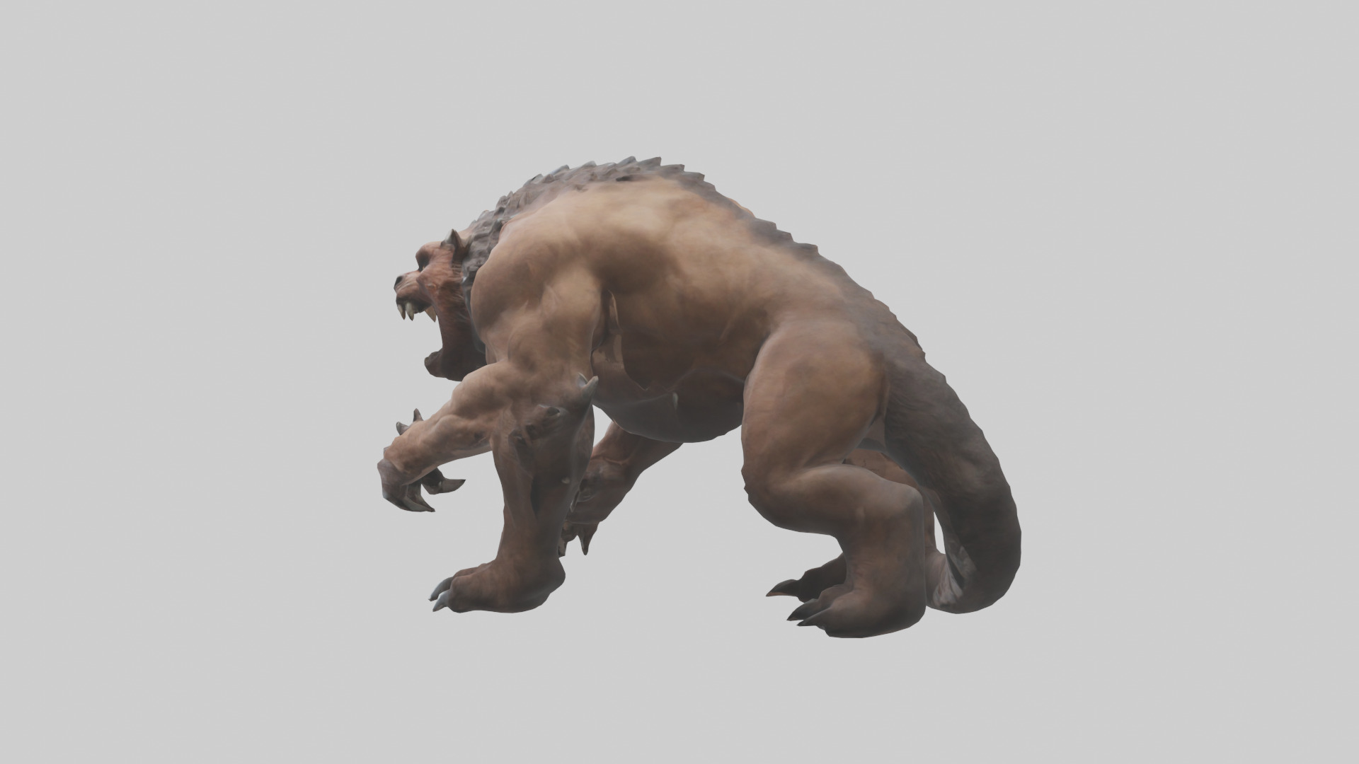 Raging beast model 2 Low-poly 3D model_13