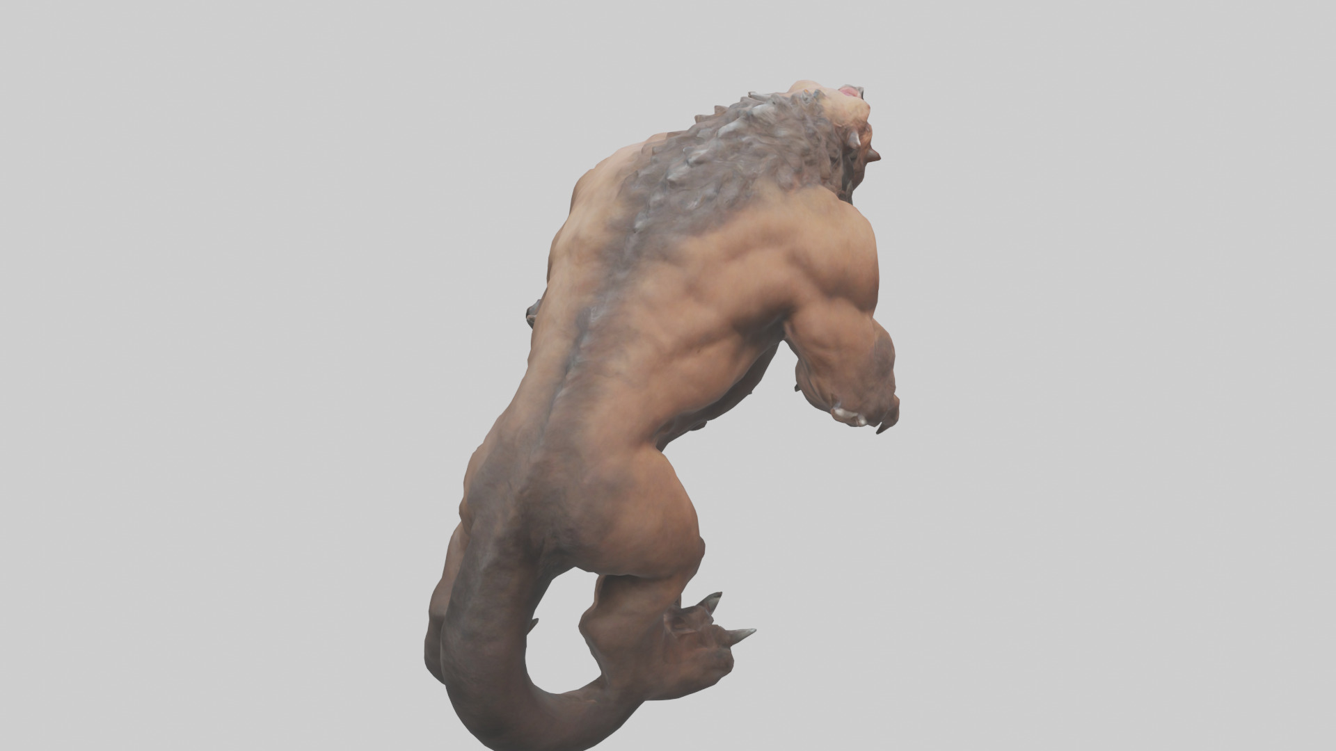 Raging beast model 2 Low-poly 3D model_15