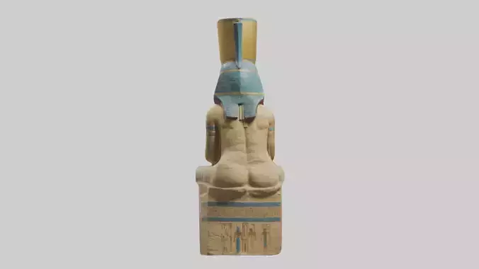 Ramses II statue model Low-poly 3D model