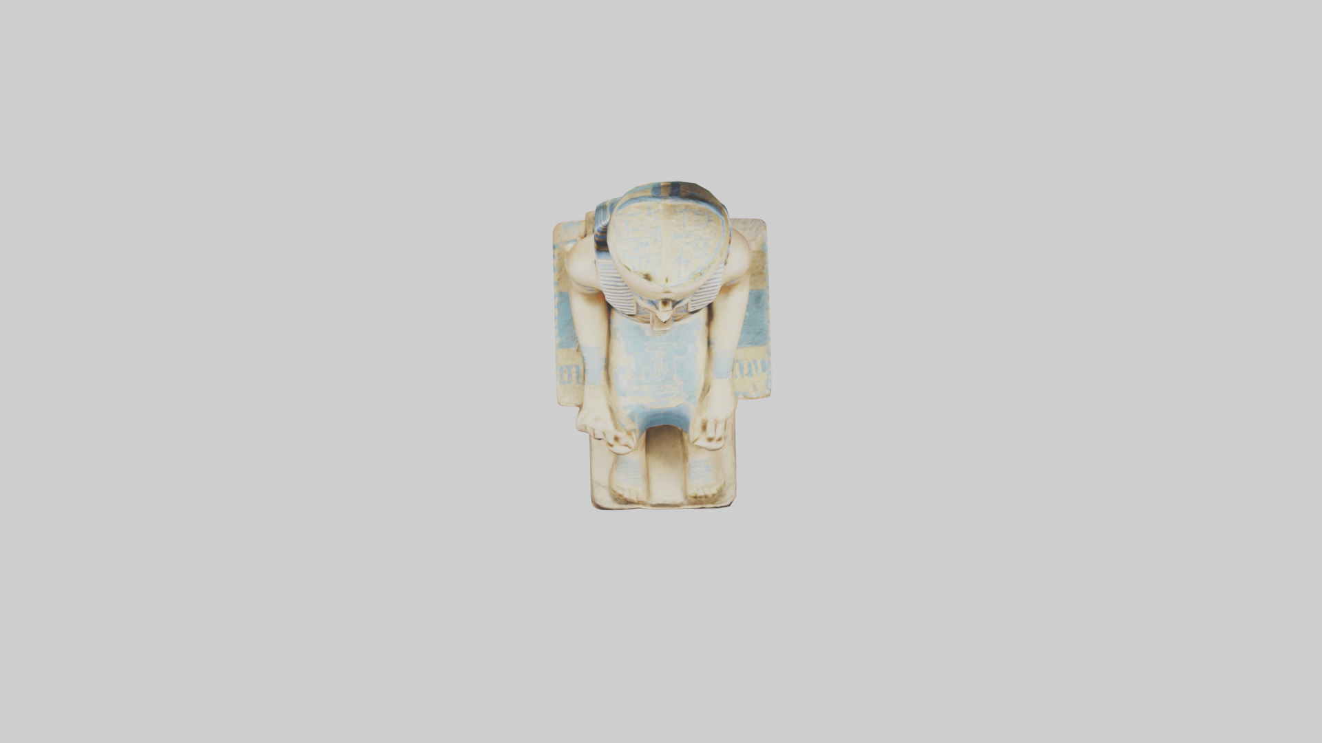 Ramses II statue model Low-poly 3D model_14