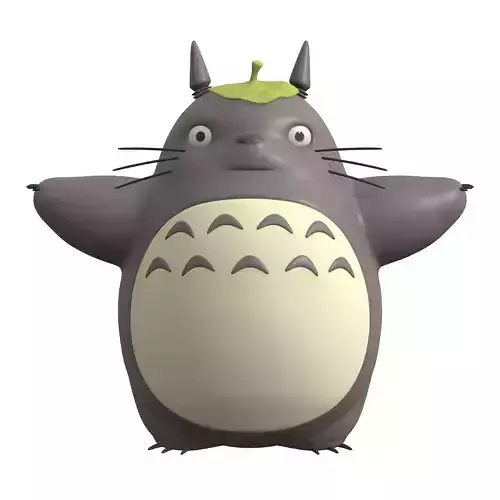 Totoro 3D Lowpoly Model - High Quality