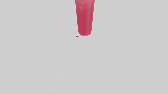 Raspberry lemonade model Low-poly 3D model 4