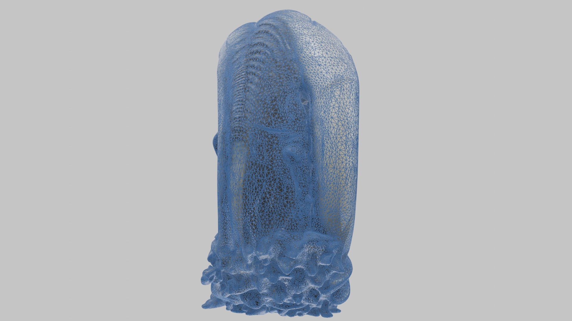 HR Giger Alien Bust  Xenomorph Creature Low-poly 3D model_23